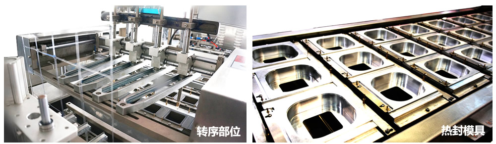 轉序部位和熱封模具